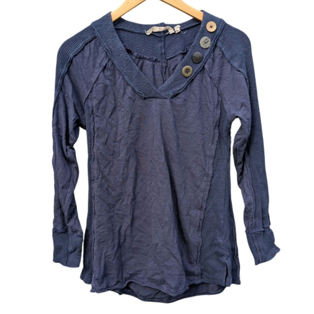 Soft Surroundings S Cotton Blouse Coastal Preppy cruise vacation career office
